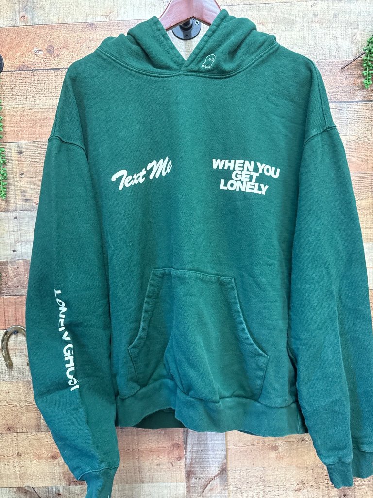Lonely Ghost Hoodie "Text Me When You Get Lonely" Large — image 2 of 4